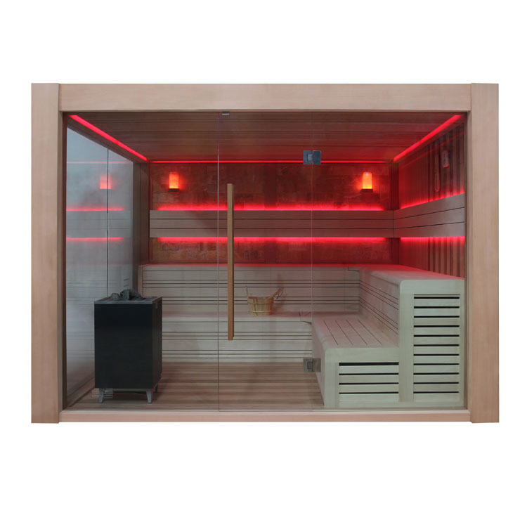 AWT Sauna B1416A red cedar/300x300/12kW EOS BiO-Cubo