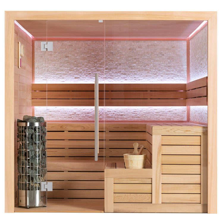 AWT Sauna E1603B  red cedar/200x180/9kW Cilindro