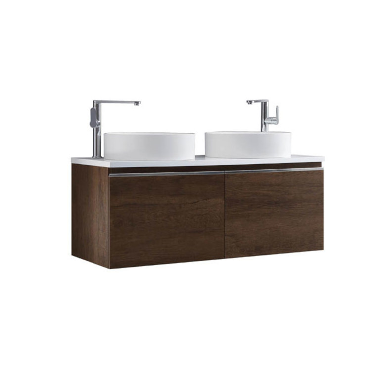 Badkamermeubel Milano ME-1200pro-6, donker eiken, 120x45cm