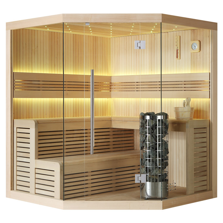 AWT Sauna E1111C Hemlock/180x180/ 9kW Cilindro