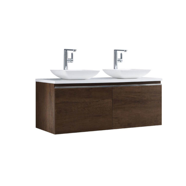 Badkamermeubel Milano ME-1200pro-2, donker eiken, 120x45cm